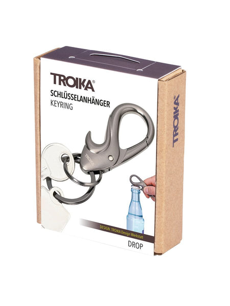 Troika DROP, Carabiner Double Ring Keychain Bottle Opener