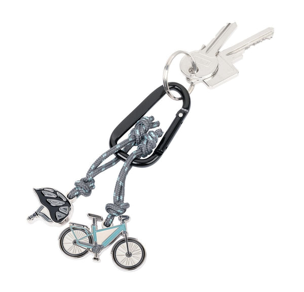 Troika E-Bike Charm Keychain with Carabiner Clip