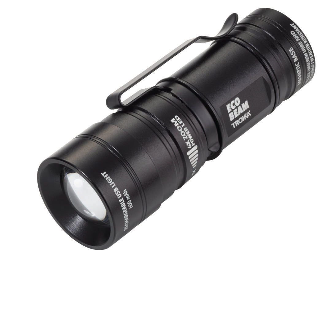 Troika Eco-Bean USB Rechargeable Magnetic LED Flashlight