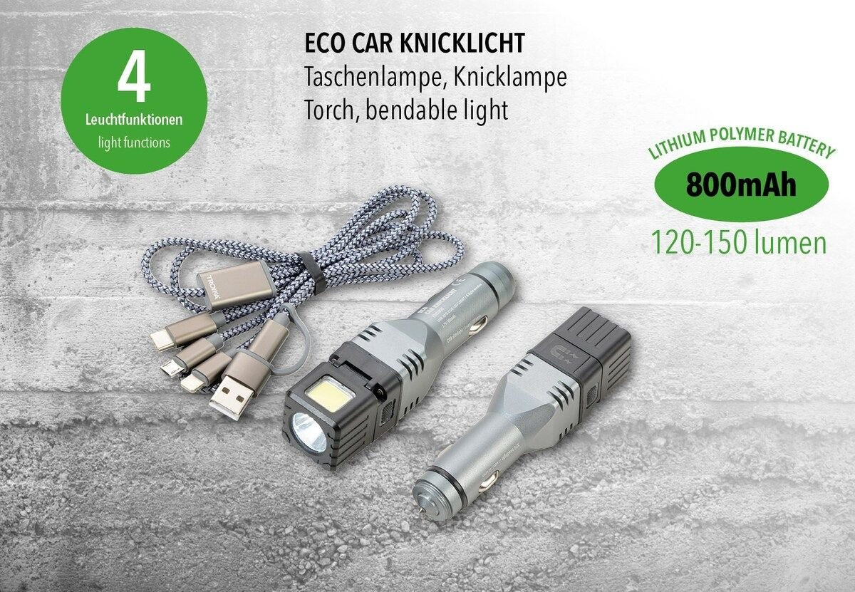 best rechargeable flashlight for car Troika Bendable USB Rechargeable Multi-Function Flashlight Black