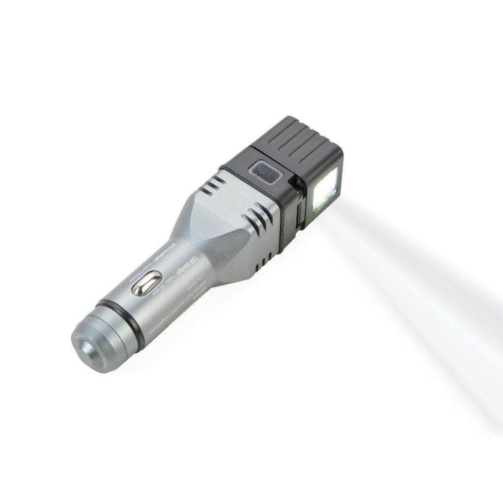 car cigarette lighter rechargeable led flashlight MCCC Small with 12V Socket and USB Charger for Vechicle Easy to Carry Fitting Size USB Device Charge Port Charges All of Todays Latest Devices Built WINDFIRE Car Charger Flashlight, 12V