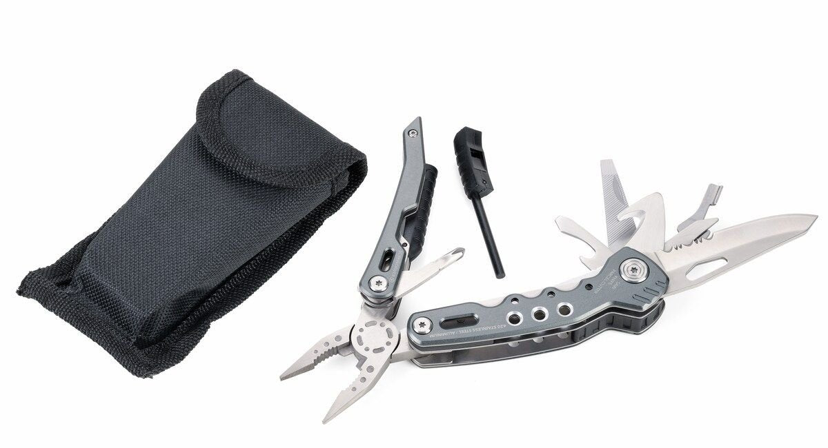 TROIKA Mini-Werkzeug mit 11 Funktionen – KEYTOOL – Messer – Schlüsselanhänger (Drahtschlaufe TROIKA Mini-Werkzeug mit 11 Funktionen – KEYTOOL – Messer – Schlüsselanhänger (Drahtschlaufe