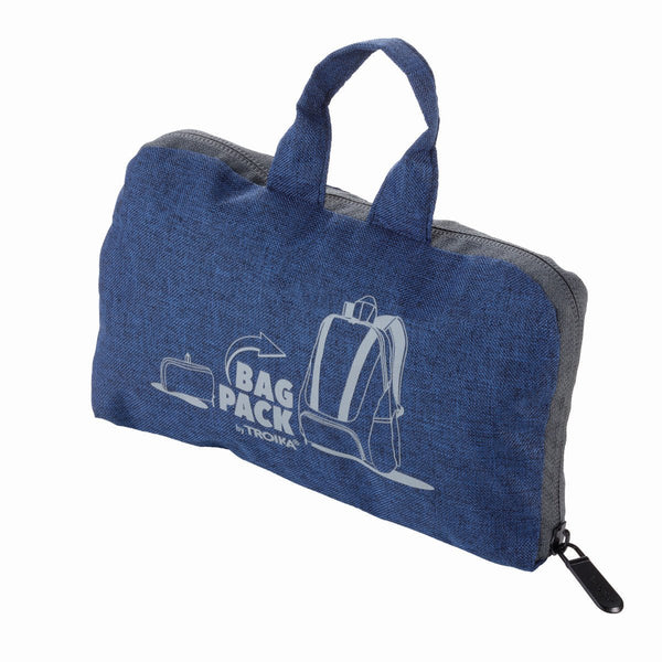 Troika Foldable Lightweight Backpack Available in Three Colors