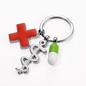 Troika Get Well Medical Charms Keychain