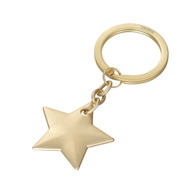 Troika GOLDEN STAR Keychain – Matte Gold Metal Star Design