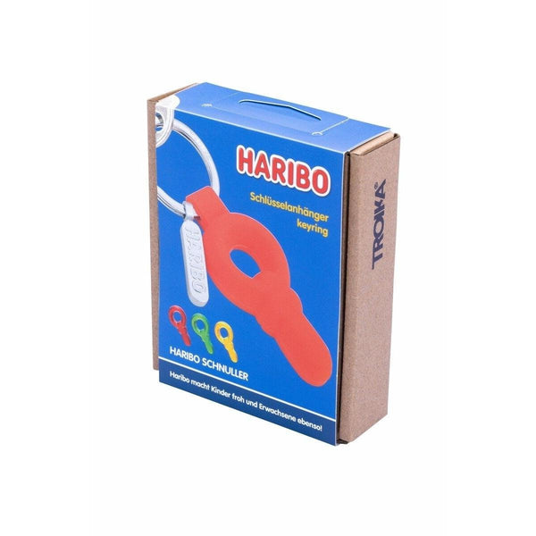 Troika Haribo Pacifier in Red Green or Yellow Charm Keychain