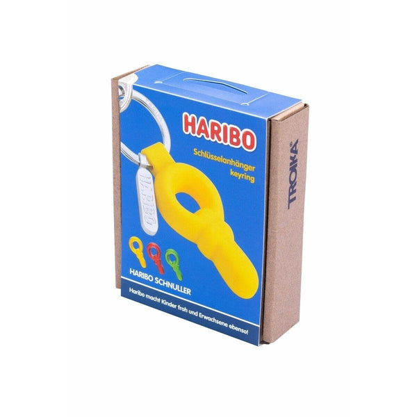 Troika Haribo Pacifier in Red Green or Yellow Charm Keychain