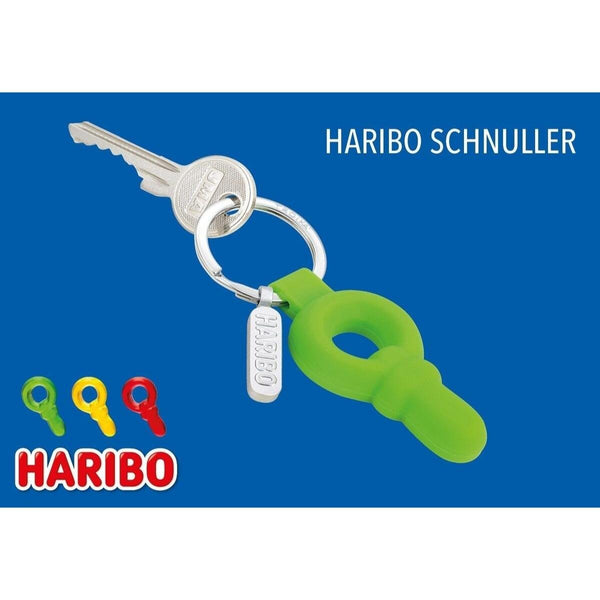 Troika Haribo Pacifier in Red Green or Yellow Charm Keychain