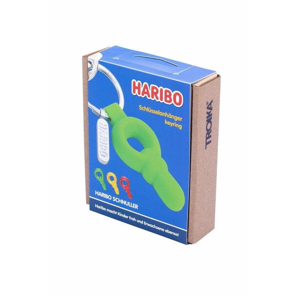 Troika Haribo Pacifier in Red Green or Yellow Charm Keychain