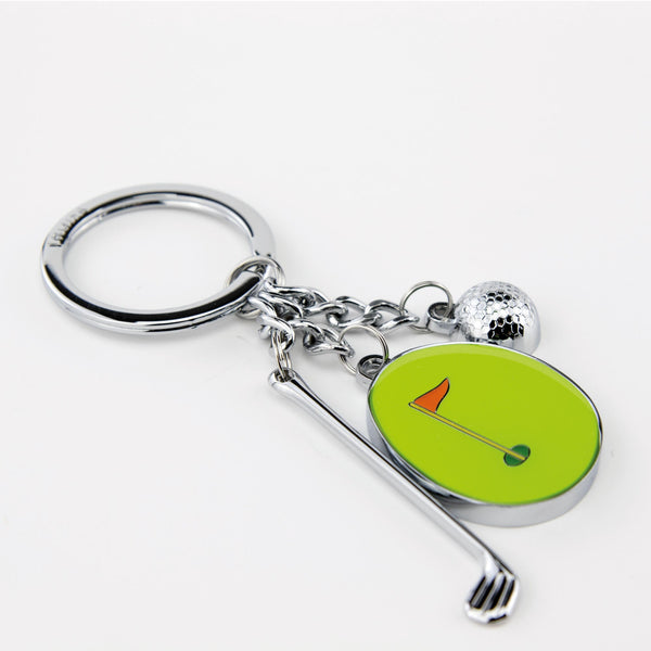 Troika Hole in One Golf-Themed Charm Keychain