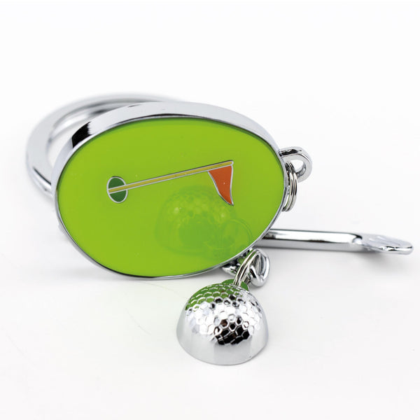 Troika Hole in One Golf-Themed Charm Keychain
