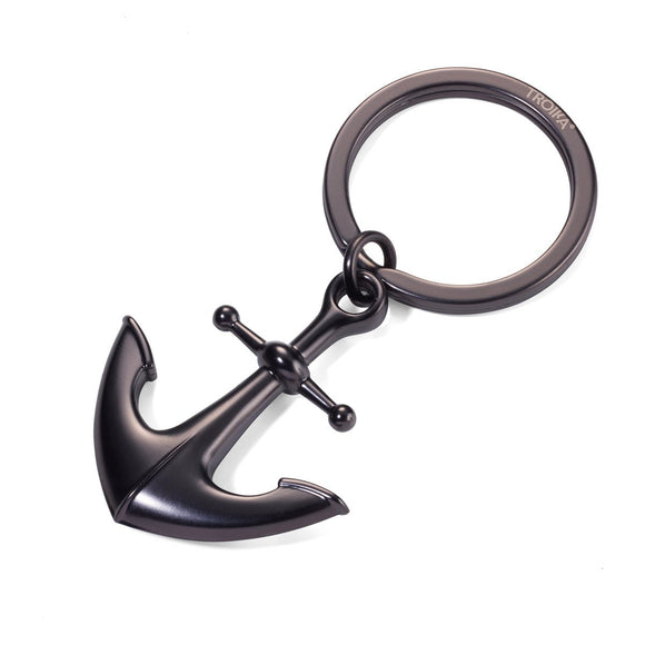 Troika Homeport Anchor Charm Key Ring, KR17-10/GM