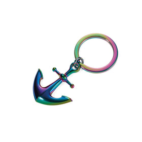 Troika Item KR17-10/mc Homeport Rainbow Spectrum Anchor Keyring