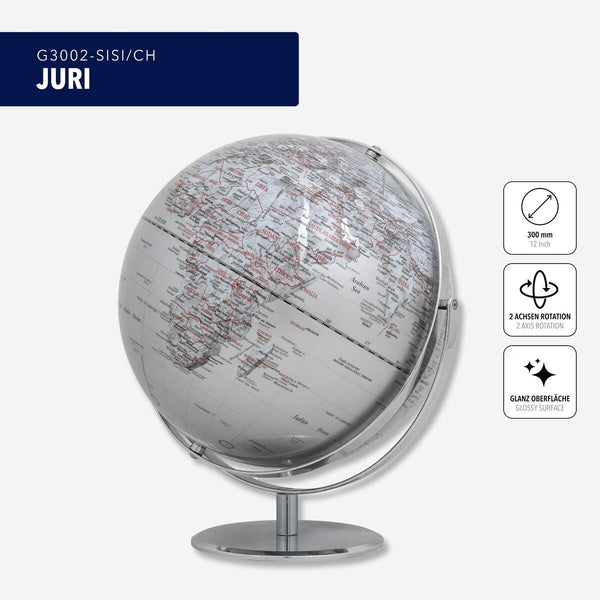 Troika JURI Globe – 12-Inch (30 cm) Dual-Axis Desk Globe