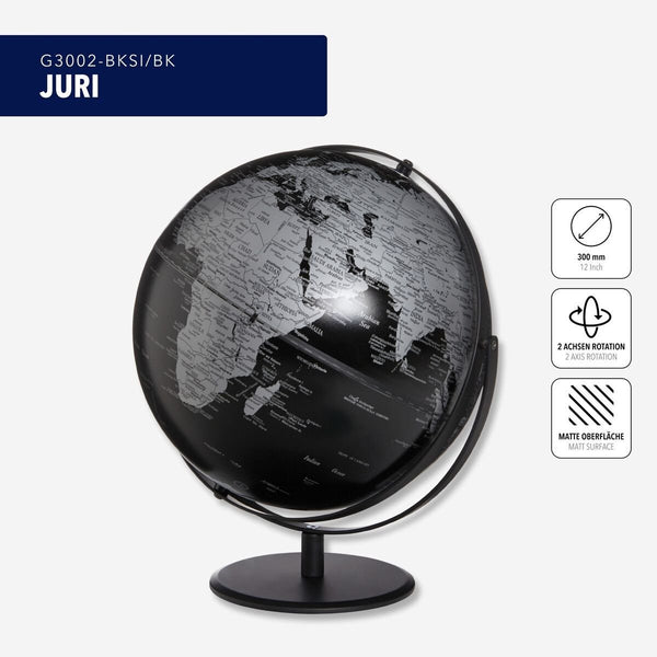 Troika JURI Globe – 12-Inch (30 cm) Dual-Axis Desk Globe