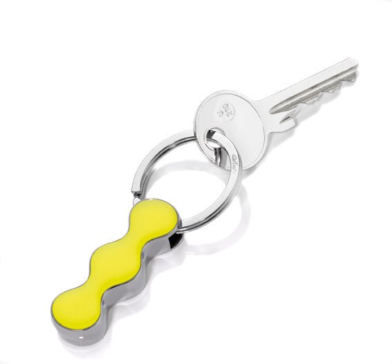 Troika Karim Rashid Nexus Charm Keychain Yellow