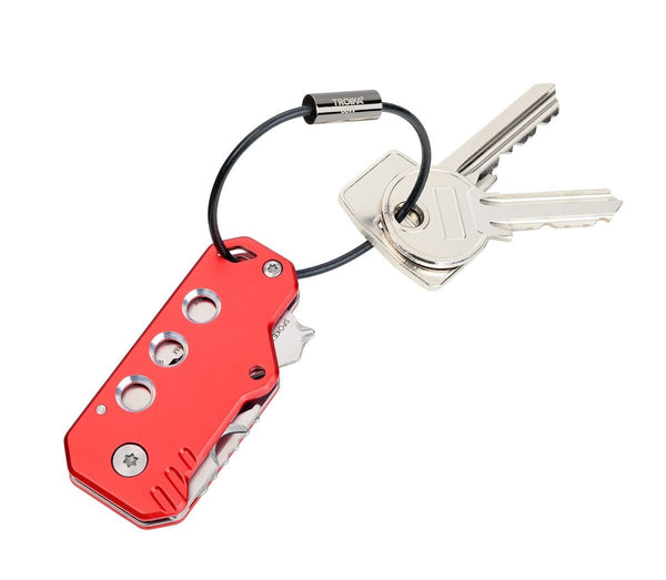Troika KEYTOOL Pocket Multi-Tool With 11 Functions and  Keychain Loop