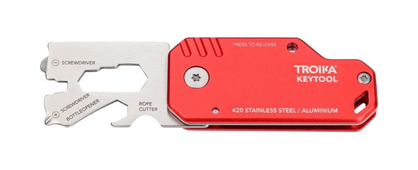 Troika KEYTOOL Pocket Multi-Tool With 11 Functions and  Keychain Loop
