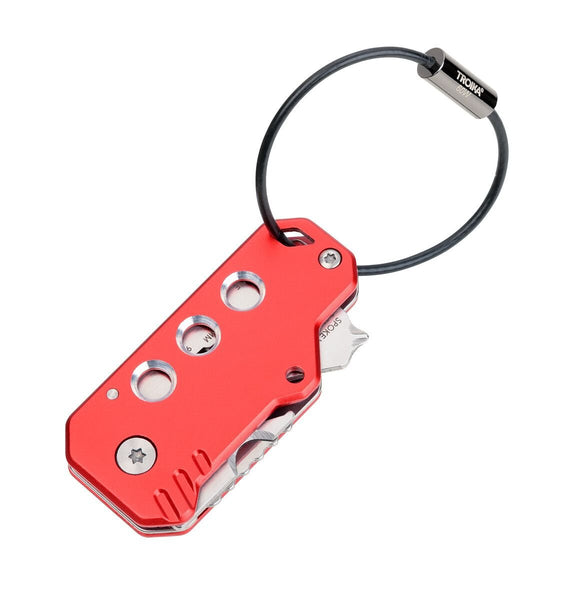 Troika KEYTOOL Pocket Multi-Tool With 11 Functions and  Keychain Loop