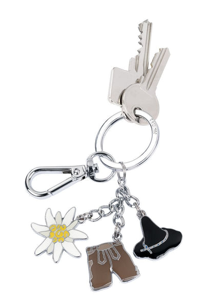 Troika LEDERHOSE OKTOBERFEST Charm Keychain with Carabiner