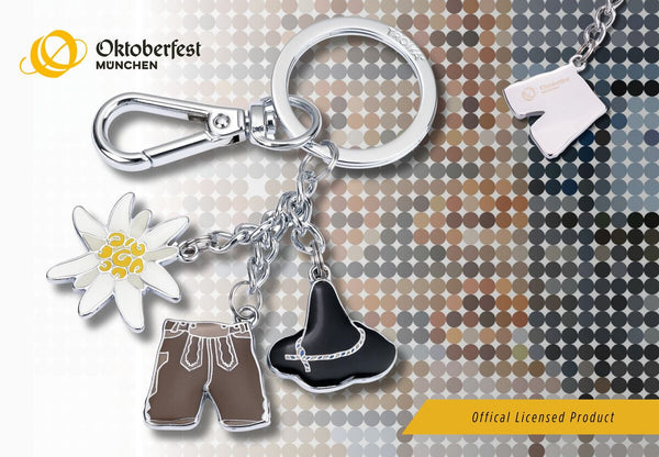 Troika LEDERHOSE OKTOBERFEST Charm Keychain with Carabiner