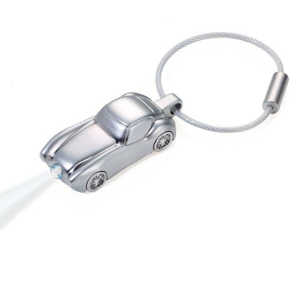 Troika Light Sports Car LED Light Keychain Mat Silver