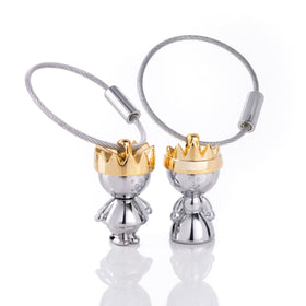 Troika Little King and Queen Couple Key Chain Gift Set