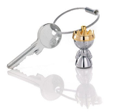 Troika Little Queen Charm Key Chain with Nail Friendly Loop