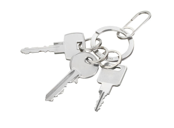 Troika NAIL GUARD EASY Keychain – Stainless Steel with Carabiner