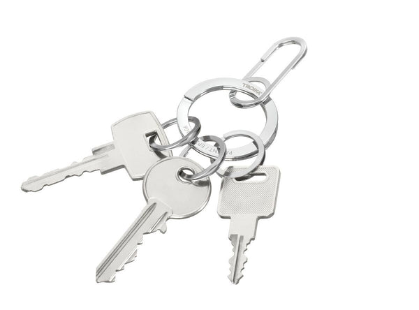 Troika NAIL GUARD EASY Keychain – Stainless Steel with Carabiner