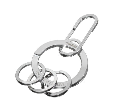 Troika NAIL GUARD EASY Keychain – Stainless Steel with Carabiner