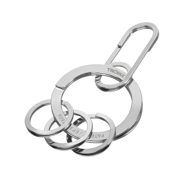 Troika NAIL GUARD EASY Keychain – Stainless Steel with Carabiner