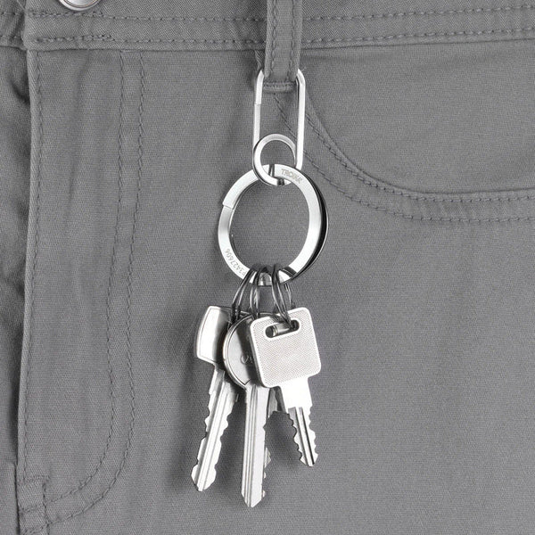 Troika NAIL GUARD EASY Keychain – Stainless Steel with Carabiner