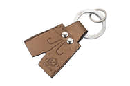 Porte-clés Oktoberfest 2025 En Cuir Véritable - Made In Germany, Avec Anneau NAIL GUARD - Motif Lederhose - 11