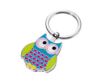 Troika Owl Charm KeyChain Blue - Rosy