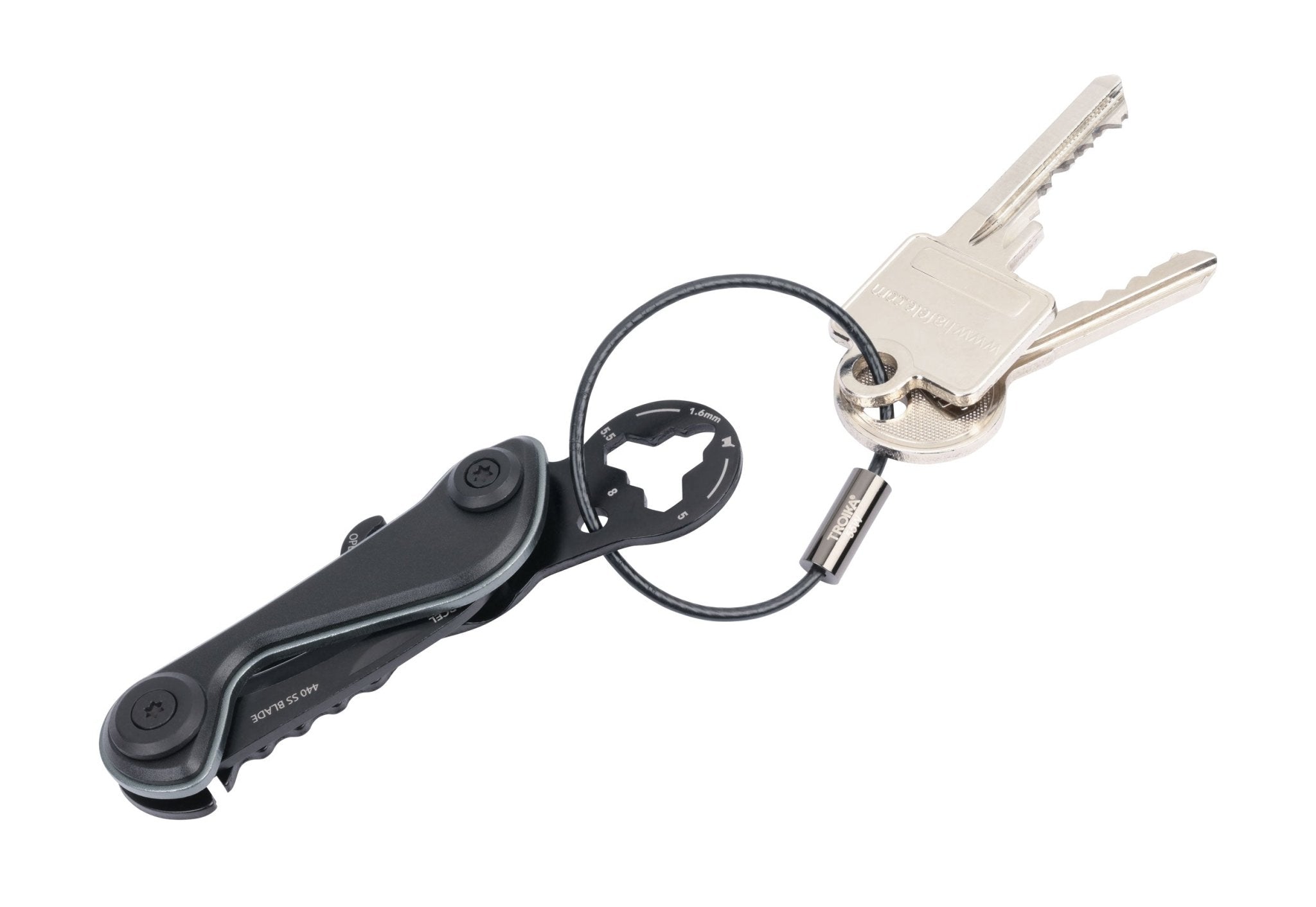 Troika Hook Keyring Ingenious Safety Mini Parcel Cutter Tool Keyring 