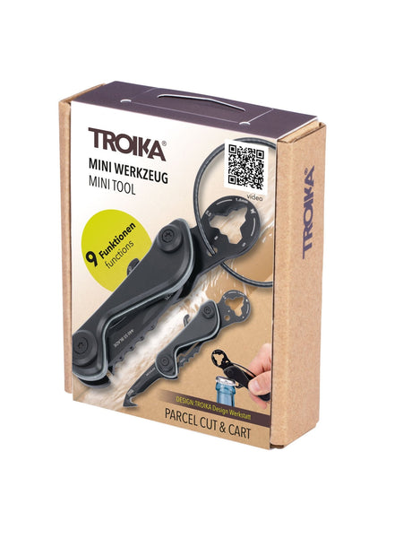 TROIKA Parcel Cutter HOOK 2 with Keychain - Black - TroikaCanada