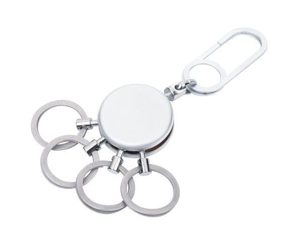 Troika PATENT EASY Quick Release Nail-Guard Rings Keychain in Two Finishes