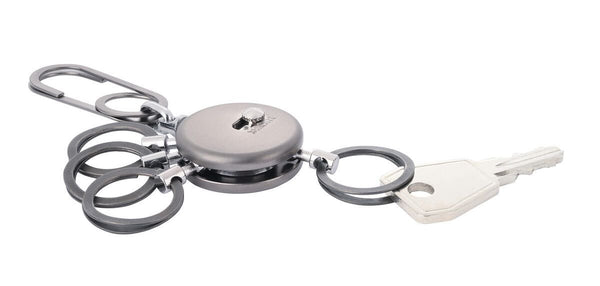 Troika PATENT EASY Quick Release Nail-Guard Rings Keychain in Two Finishes