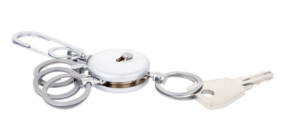 Troika PATENT EASY Quick Release Nail-Guard Rings Keychain in Two Finishes