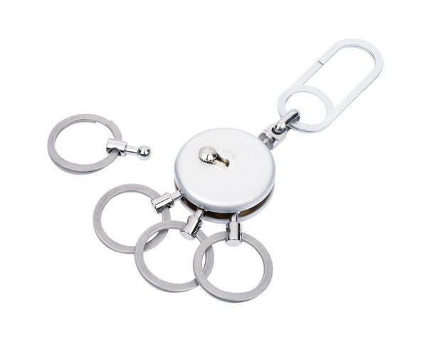 Troika PATENT EASY Quick Release Nail-Guard Rings Keychain in Two Finishes