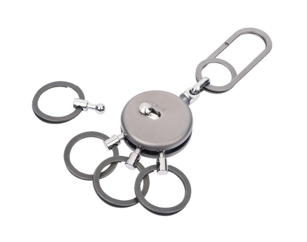 Troika PATENT EASY Quick Release Nail-Guard Rings Keychain in Two Finishes