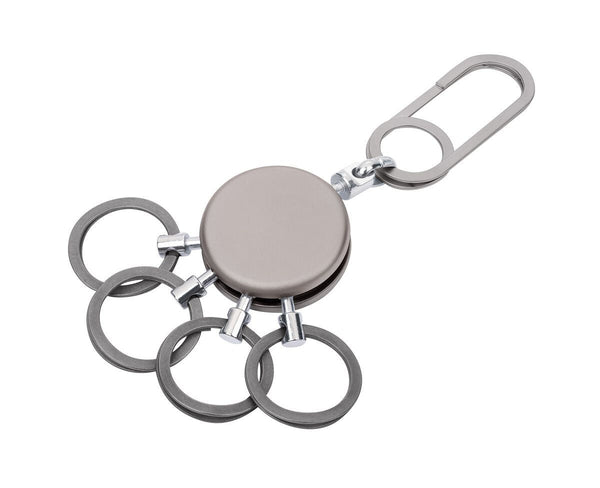 Troika PATENT EASY Quick Release Nail-Guard Rings Keychain in Two Finishes