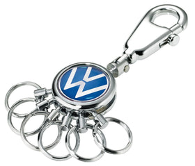 Troika Patent Quick Release Six-ring Keychain  Chrome Volkswagen Edition