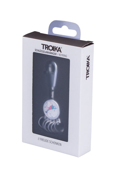 Troika Patent Valet Keyring Chrome Birdie