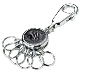 Troika Patent Valet Keyring Chrome Black Vision