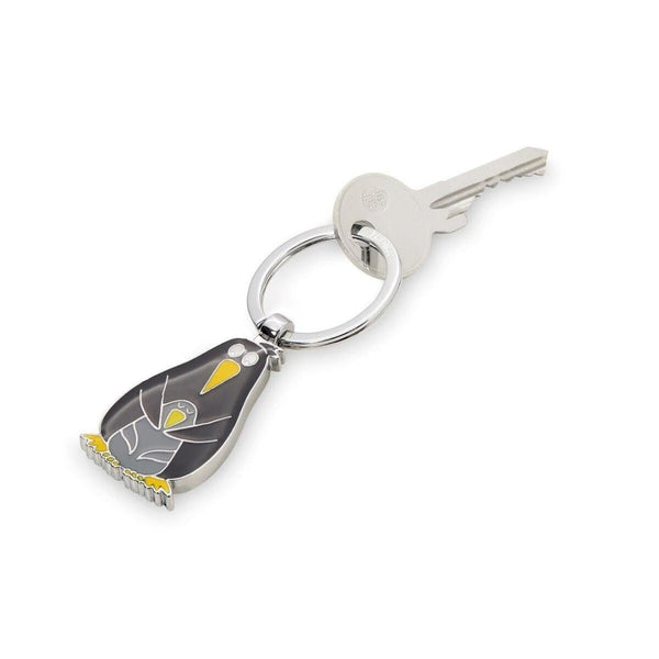 Troika Penguin with Chick Charm Keychain