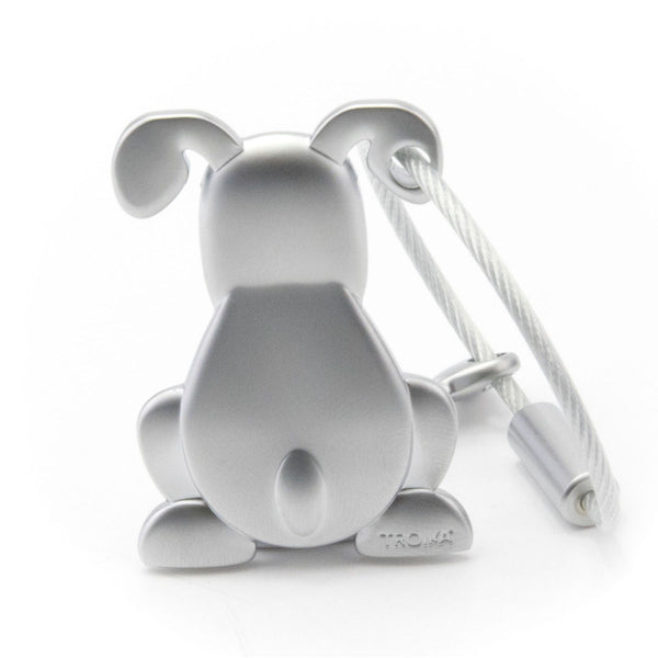 Troika Pete the Dog Charm Keychain with Nail Friendly Loop