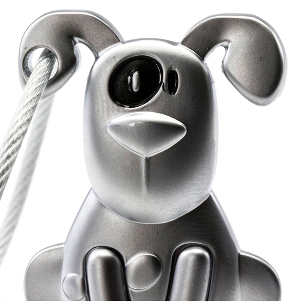 Troika Pete the Dog Charm Keychain with Nail Friendly Loop