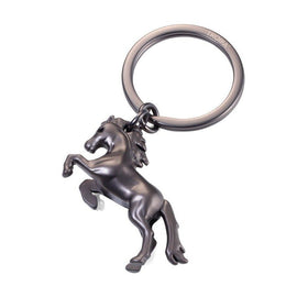 Troika Rearing Wild Horse Charm Keychain